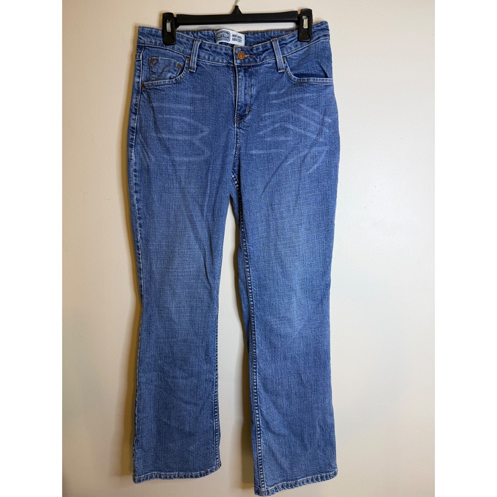 Signature by Levi Strauss Womens Mid Rise Bootcut Jeans Blue Size 10 Medium